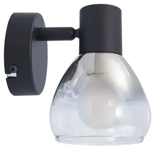 LINDBY Applique Murale à intensité variable 'Pendura' en verre pour salon & salle à manger
