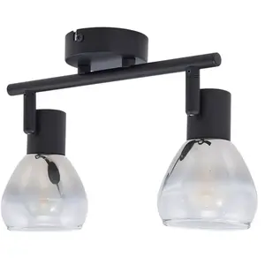 LINDBY Plafonnier à intensité variable 'Pendura' en verre pour salon & salle à manger pas cher