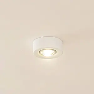 Lindby - plafondlamp - 1licht - Gips - H: 5.3 cm - GX53 - wit pas cher