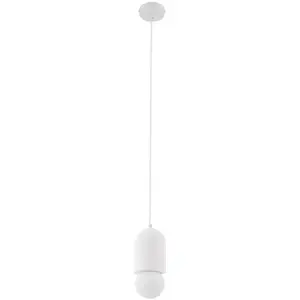 LINDBY Suspension à intensité variable 'Nielson' en plâtre pour salon & salle à manger pas cher
