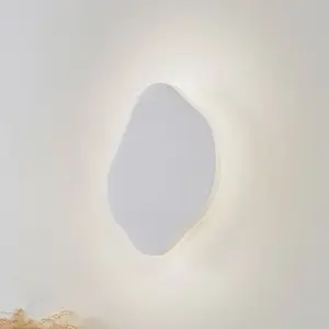 LINDBY Led Applique Murale à intensité variable 'Nielson' en plâtre pour salon & salle à manger pas cher