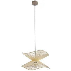LINDBY Luminaire extérieur à intensité variable 'Valdorin' en textile pas cher