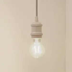 Lindby - hanglamp - 1licht - Aluminium, staal - H: 6.5 cm - E27 - beige
