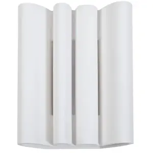 Lindby - wandlamp - 2lichts - Gips, metaal - H: 25.7 cm - G9 - wit pas cher
