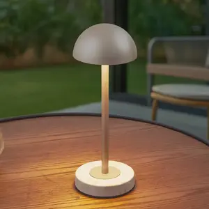 LINDBY LED Lampe a poser (Avec variateur d'intensité tactile) à intensité variable 'Pippin' en métal pour salon & salle à manger pas cher