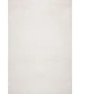the carpet Relax tapis moelleux à poils courts dessous antidérapant lavable à 30 degrés super soft Creme 140 x 200 cm pas cher