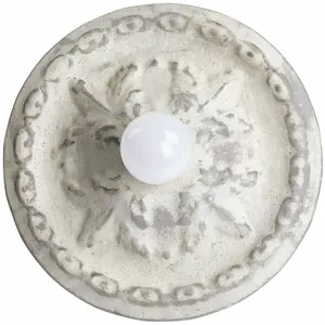 LOBERON Wand- en plafondlamp Mangaire antiekwit pas cher