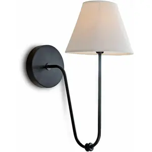 LOBERON Wandlamp Lustre zwart/wit pas cher