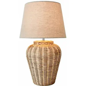 LOBERON Tafellamp Ernée beige pas cher