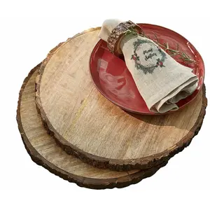 LOBERON Placemat set van 2 Danice bruin pas cher