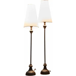 LOBERON Tafellamp set van 2 Ambrosse zwart/crème pas cher