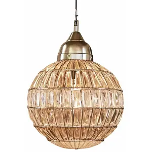 LOBERON Hanglamp Lanebrook zilverkleurig/helder pas cher