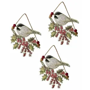 LOBERON Hanger set van 3 Eliza rood/groen/wit pas cher