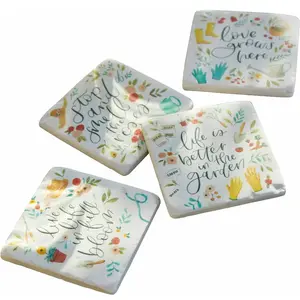 LOBERON Onderzetter set van 4 Happy bont pas cher