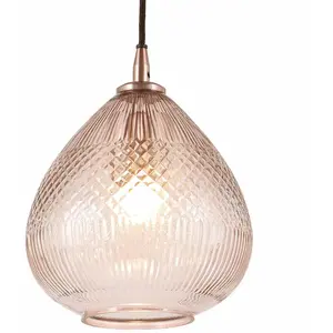 LOBERON Hanglamp Drélinette roos pas cher