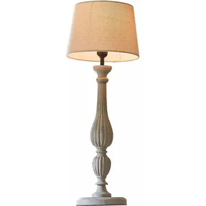 LOBERON Tafellamp Zepinal antiekgrijs/crème pas cher