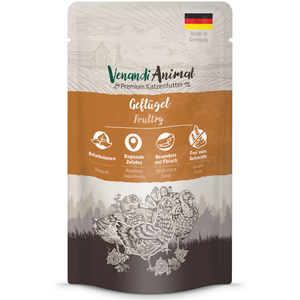 Lot économique 24 x 125 g Volaille Venandi Animal nourriture humide pour chats pas cher
