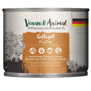 6x200 g Venandi Animal volaille nourriture humide pour chat pas cher