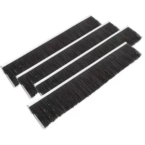 WILTEC Jeu 4 Brosses de rechange 50cm Balayeuse à gazon Tondeuse auto-portée 95cm Balai ramasseur JardinVendu parcdiscount