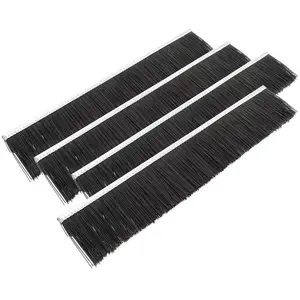 WILTEC Jeu de Brosses de rechange 55cm Balayeuse à gazon Tondeuse auto-portée 105 cm Balai ramasseur Jardin pas cher