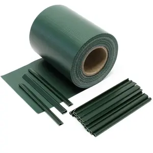 WILTEC Brise-vue Rouleau vert, 35mx19cm PVC 650g-m², avec 20 clips,Protection visuelle Jardin - 61712 pas cher