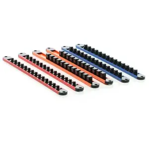 Xpotool - 6x Rangement porte douille pour 80 pièces   350 x 28 x 24 mm... pas cher