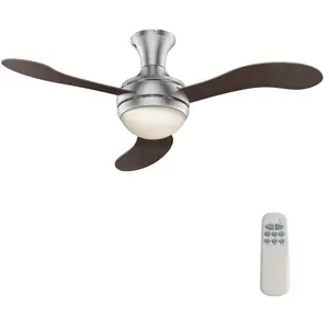 Wiltec - Ventilateur de plafond silencieux 55 w, ø 130 cm, max. 18 m²,... pas cher