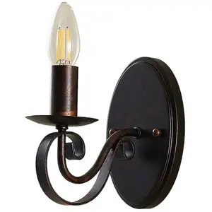 LUCANDE Applique Murale à intensité variable 'Caleb' en métal pour couloir pas cher