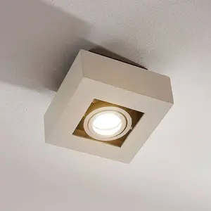 ARCCHIO Plafonnier à intensité variable 'Vince' en aluminium pour couloir - blanc pas cher