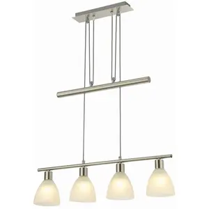 LAMPENWELT Suspension à intensité variable 'Simeon' en verre pour salon & salle à manger pas cher