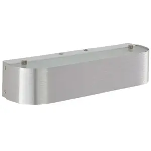 Lindby - wandlamp - 1licht - Aluminium, glas - H: 6 cm - E14 - aluminium, matVendu parbol