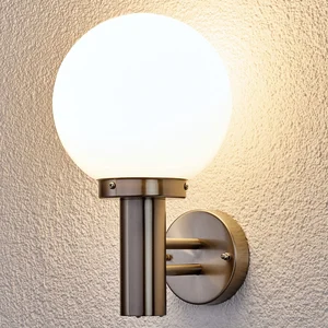 Lindby Applique extérieure 'Nada' en inox pas cher