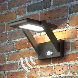 Lucande Led Applique Murale Solaire 'Valerian' en aluminium