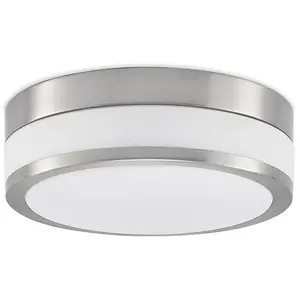 Lindby - Plafondlamp badkamer - 2lichts - glas, metaal - H: 9 cm - E27... pas cher