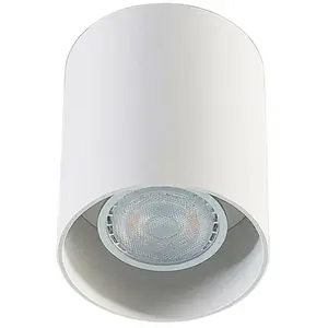Arcchio - plafondlamp - 1licht - Aluminium - H: 9.5 cm - GU10 - wit pas cher