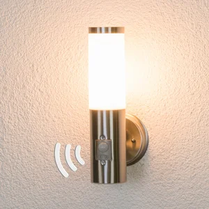 Lindby Applique extérieure 'Kristof' en inox pas cher