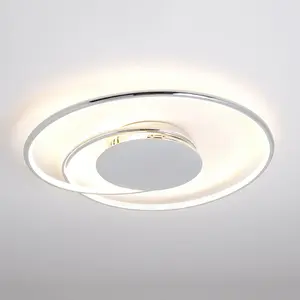 Lindby - led Plafonnier 'Joline' en métal pour salon & salle à manger pas cher