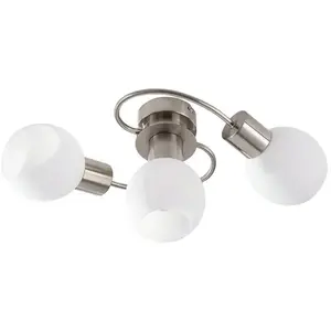 Lindby - Plafonnier à intensité variable 'Ciala' en verre pour salon & salle à manger pas cher