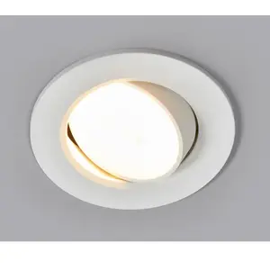 Arcchio - LED downlight - 1licht - aluminium, kunststof - H: 6 cm - wit - Inclusief lichtbron pas cher