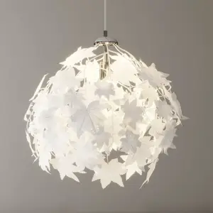 Lindby - Hanglamp - 1licht - kunststof, metaal - E27 - wit, chroomVendu parbol