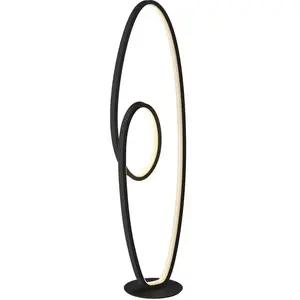 LUCANDE Led Lampadaire à intensité variable 'Bronwyn' en aluminium pour salon & salle à mangerVendu parbol