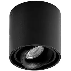 Arcchio - plafondlamp - 1licht - aluminium - H: 9.4 cm - GU10 - zwart pas cher