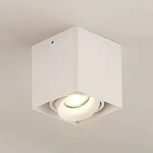Arcchio - plafondlamp - 1licht - aluminium - H: 9.4 cm - GU10 - wit pas cher