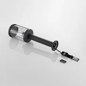 LINDBY Luminaire extérieur à intensité variable 'Yonan' en inox pas cher