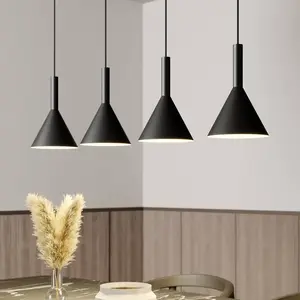 Arcchio - hanglamp - 4lichts - staal - E27 - zwart, wit pas cher
