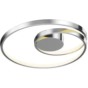 LUCANDE LED Plafonnier à intensité variable 'Maire' en aluminium pour salon & salle à manger pas cher