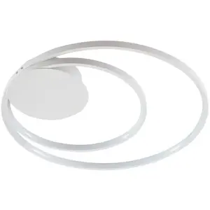LINDBY LED Plafonnier à intensité variable 'Nerwin' en aluminium pour salon & salle à manger pas cher