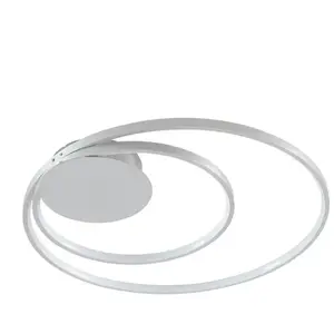 LINDBY LED Plafonnier à intensité variable 'Nerwin' en aluminium pour salon & salle à manger pas cher