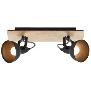 LINDBY Spot à intensité variable 'Aylis' en métal pour salon & salle à manger pas cher