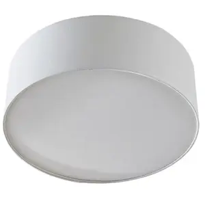 Lindby - plafondlamp - 3lichts - Stof, metaal - H: 18 cm - E27 - wit pas cher